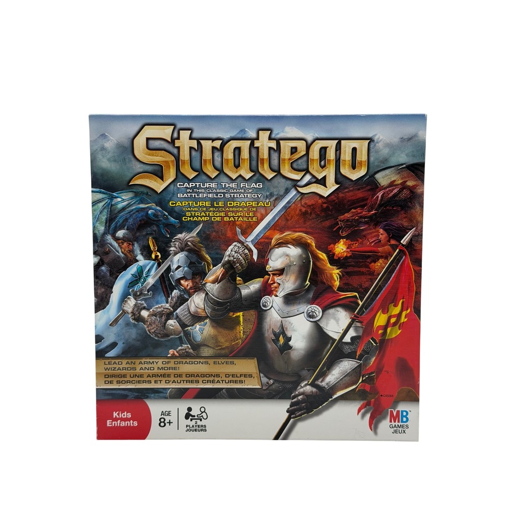 Stratego Ice vs Fire Capture The Flag Fantasy Strategy Board Game Complete